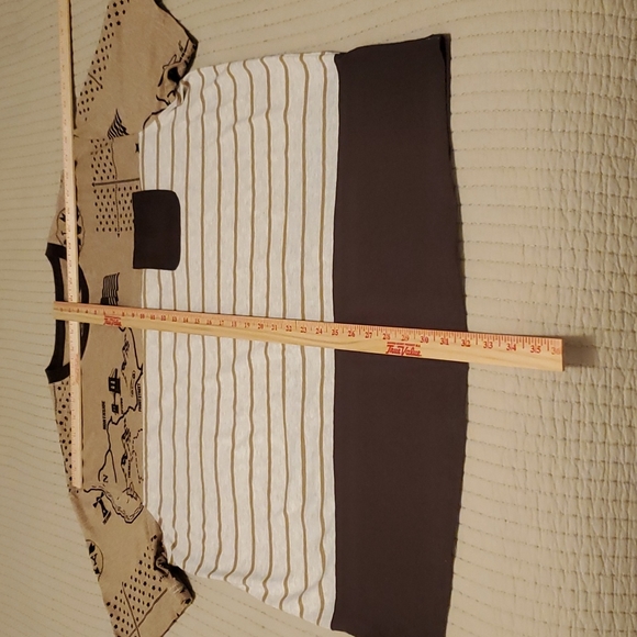 Born Fly Size 3XL T-shirt Tan and Brown - Picture 5 of 16